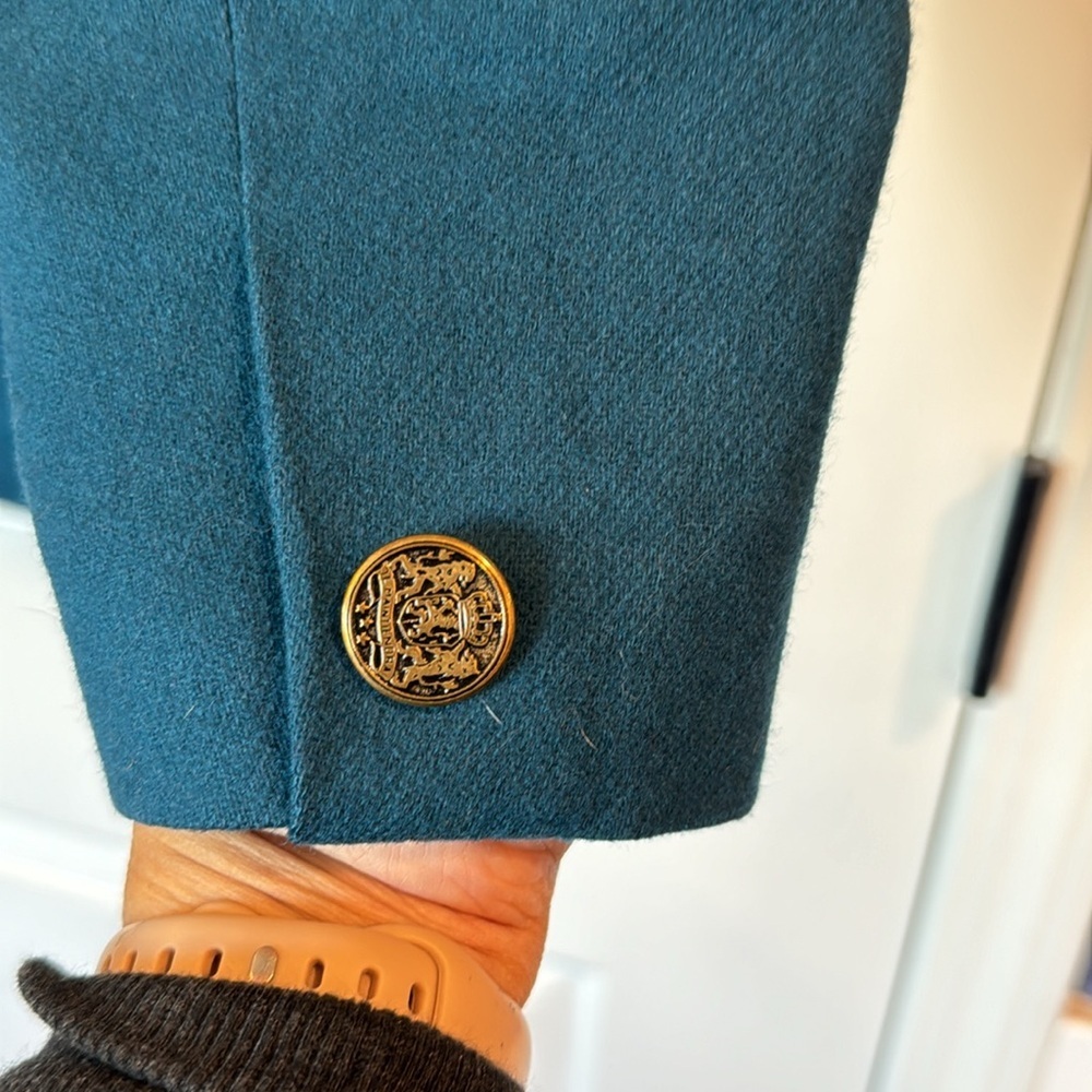 VTG Norton McNaughton Size 8 dark teal Blazer - Picture 8 of 9